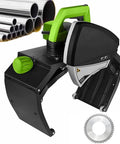 Heavy Duty Handheld Pipe Cutting Machine For Metal And Copper Lines Adjustable Depth Dial with green handle and blade, ideal for precise cuts.