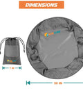 Wetsuit Changing Mat And Dry Bag For Surfing And Kayaking All In One 30 Inch Leakproof Gear Mat dimensions