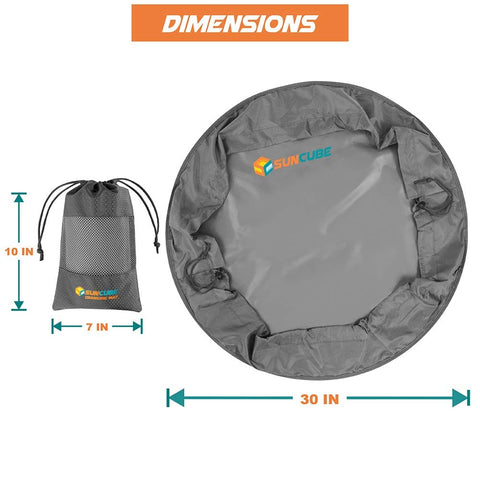Wetsuit Changing Mat And Dry Bag For Surfing And Kayaking All In One 30 Inch Leakproof Gear Mat dimensions