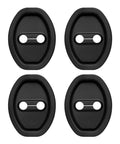 4 Pcs Car Door Latch Guard Covers Silicone Lock Protectors for Noise Reduction and Quiet Close Universal Exterior Car Accessories