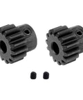 Two Pack 32P 11T 3mm Steel Pinion Gears for Axial Capra SCX10 AX30722 Upgrades For RC Crawlers CNC Machined Hard Steel with screws