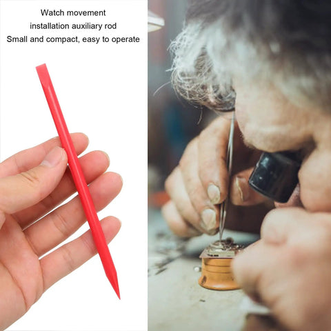 Movement Installation Rod For Watches And Dial Repair Cleaning Sticks ABS Plastic Double End Watchmaking Tool Portable