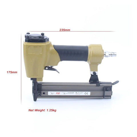 Pro Grade Pneumatic Brad Nailer And Air Powered Deco Stapler Heavy Duty Construction For Woodworking Trim Work Flooring Installations Lightweight Grip Cuts Hand Strain On Long Days Lets You Fly Through Every Job