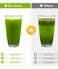 Comparison of juice quality made with Fresh 370W Commercial Electric Juicer With Auto Pulp Separator and others.