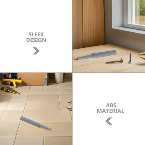 5 Pack Cabinet Door Dampers With Magnetic Touch Activation Soft Close No Slam Hinges, ABS material on table