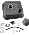 OEM Replacement Fuel Tank For Predator 212cc Engine 69727 68121 with Mounting Hardware, Fuel Line, Clips, Vent Valve