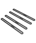 4 Piece Slotted Corner Brace Set for Furniture Adjustable Stainless Steel Flat Mending Plate Support Sturdy Tough As Nails Rustproof Black Repair