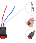 Hazard Light Push Button For Motorcycle Handlebar With Easy Install Durable ABS And Metal Construction Quick Activation