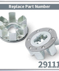 Solid Weight Cage 29111 Governor Flex Ring Replacement for Stanadyne Roosa Master JDB DBG DBM DBO Diesel Injection Pumps Heavy Duty Upgrade for Tractors and Industrial Machinery, silver metal part view