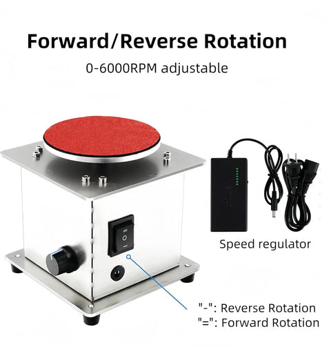 Hella Durable Mini Spindle Sander 6000RPM Electric Table Bench Grinder 110V with speed regulator and adjustable rotation.