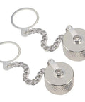 Five Pack UHF And N Type Dust Cap Protective Cover With Chain For SO 239 Connector And N Type Female Adapter Nickel Plated Copper Cap