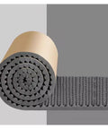 XILYZMO 2.76 Inch Thick Self-Adhesive Acoustic Foam Panel, rolled gray foam showing texture for studio and gym use.