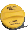 Gas Cap For Chevy Silverado Suburban Tahoe Avalanche Escalade Sierra Yukon XL 1500 E85 Compatible Fuel Filler Cap GT295 20915990 Replacement Easy Install Durable Tested For Leak Free Performance showing yellow top view