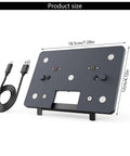 Fast Charge USB Dock Stand For 3D Printers Backplate Mount with slip resistant base, dimensions 18.5x12cm, shown with USB cable