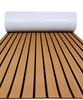 EVA Foam Boat Flooring Decking Faux Teak For Motorboats RVs Yachts Kayaks And Surfboards Marine Mat Sheet Brown With Black Lines