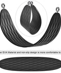 Heavy Duty Swing Seats 2 Pack With 66 Inch Chain And Carabiners For Outdoor Playset Replacement, textured black seat