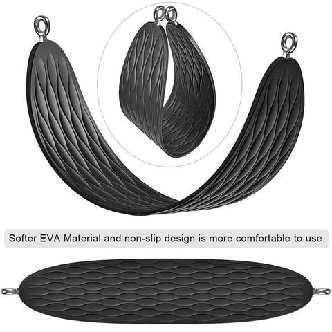 Heavy Duty Swing Seats 2 Pack With 66 Inch Chain And Carabiners For Outdoor Playset Replacement, textured black seat