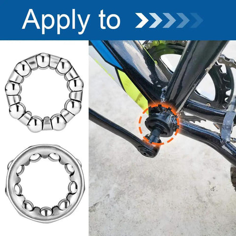 Bike Crank Bearing Set Replacement Bottom Bracket For 14 Inch Kids Bikes 9 Ball Bearings One Quarter Inch Ball Size Four Pack