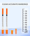 One Milliliter 5/16 Inch Syringe Tips Individually Wrapped 30 Pack With Smooth Plunger For Leak Proof Liquid Transfer And Precise Dosing