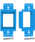 Two Pack 1 Gang Electrical Box Extender Kit With Four Screws Heavy Duty Weatherproof PVC Box Extender For Outlets Fully Modular