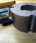 Dodge Taper-Lock Bushing 117116 1-7/8 Bore With 1/2 Inch Keyway and 4-1/4 Inch Outer Diameter 2 Inch Thick shown with bolts