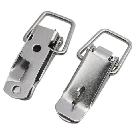 Beefy Stainless Steel Toggle Latch Hasp Set Keeps Your Toolbox Cabinet Trunk Trailer Door And Hood Locked Up Tight Two Pack