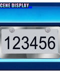 Fresh Bling Car License Plate Screws And Caps Kit Featuring Slick Anti Theft Bolts For Every Ride Premium white gem topped bolt on a car plate.