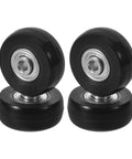 Premium Suitcase Wheels Repair Kit Full Sets With Precision Roller Bearings For Super Easy DIY Fixes And Durable Rubber Metal Build Ensuring Smooth Silent Rolls On All Trolleys And Luggage Bags Enjoy Zero Hassles On The Road For Every Trip. black rubber luggage wheels set with sealed bearings