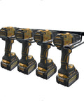 Power Tool Organizer Wall Mount And Drill Holder For Dewalt Cordless Tools, Heavy Duty 6mm Welded Metal Shelf, 80Lb Capacity
