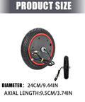 Front Wheel 36V 350W Motor For Electric Scooters 8.5 Inch Air Filled Tire Replacement Easy Install Plug And Play Built Tough