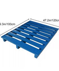 Rock Solid Heavy Duty Steel Forklift Pallets With Grid Platform Built Tough As Nails For Industrial Warehouses Garages And Heavy Machinery Storage, 47.2in x 39.3in