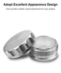 2 Inch Aluminum Alloy Weld On Fuel Cap For Filler Neck 50.8mm Silver shown with threaded design for secure fit.