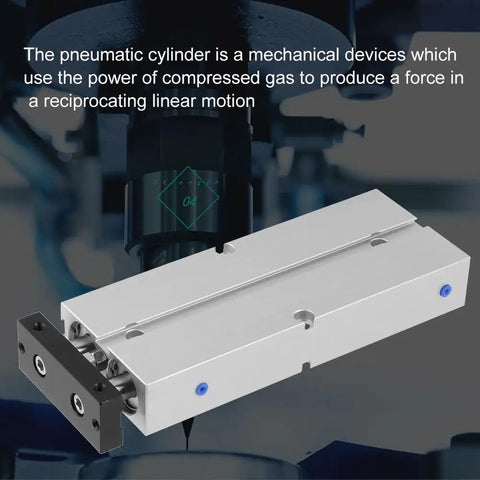 True Shop Grade Double Acting Pneumatic Air Cylinder Forged From Heavy Duty Aluminum Alloy Featuring A Smooth 100Mm Stroke And Tight 20Mm Bore Built To Handle The Daily Grind In Any Local Garage