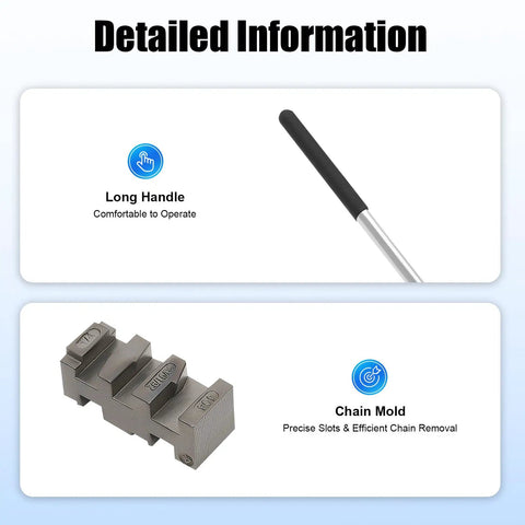 Chainsaw Chain Breaker And Rivet Link Breaker Benchtop Tool 2 In One Chain Saw Link Breaker Integrated Repair Machine handle and mold