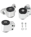 Rock Solid Beefy Engine Motor Mount Kit For 1992 To 1995 Honda Civic Eg And 1994 To 2001 Acura Integra, aluminum and polyurethane parts.