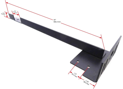 Tough As Nails Steel Bed Frame Extension Bracket Set, 16 inch long, heavy duty steel construction, universal fit.