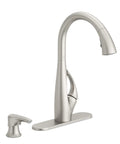 Jovi Kitchen Faucet With Pull Down Sprayer And Soap Dispenser Single Handle High Arc No Fuss Spot Defense Stainless Steel Finish