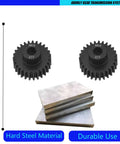 Two Pack Hard Steel Pinion Gears 27T 32P 0.8M 5mm Shaft CNC Machined Upgrade For UDR RC Car 5647 Replacement Parts