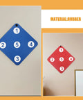 Two Sided Fencing Target Practice Hanging Targets in blue and red rubber for Home Gym Self Training Level Up Control Timing and Accuracy