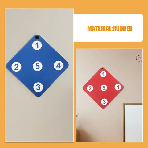 Two Sided Fencing Target Practice Hanging Targets in blue and red rubber for Home Gym Self Training Level Up Control Timing and Accuracy