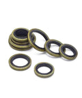 Killer Metric Bonded NBR Seal Self Centering Seal Washer For Hydraulic Oil Tasks Quality Thread Seal Gasket Built With Nitrile Rubber Plus Iron Ring For Leak Prevention On Engine Setup Works Well With 10mm Sizes For Solid Daily Run, 10mm bonded NBR seal washer