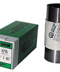 Full Hard Cold Rolled Steel Shim Stock Roll 0.008 Inch Thick, 6 By 10 Inch, 16A8 Low Carbon in packaging