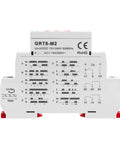 Versatile 16A Time Relay With 10 Function Modes Accepts AC DC 12V To 240V Power 2 Outputs Control Relay GRT8 M2 front view