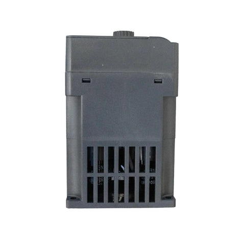 Back view of Variable Frequency Drive 220V 2.2KW 3HP 10A Inverter For Spindle Motors, cooling vents visible on black casing.