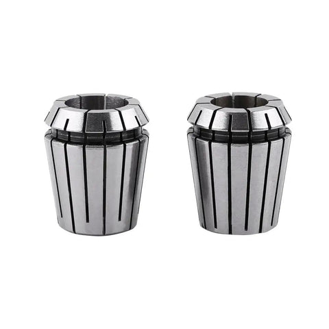 Two components of Pro Grade ER32 Spring Collet Set for CNC Workholding and Milling Lathe Machining, high-grade spring steel