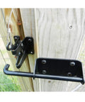 Heavy Duty Gate Latch For Wood, Metal, And Vinyl Fences That Stays Tough And Safe, Self Locking Outswinging Pool And Dog Gate, Black
