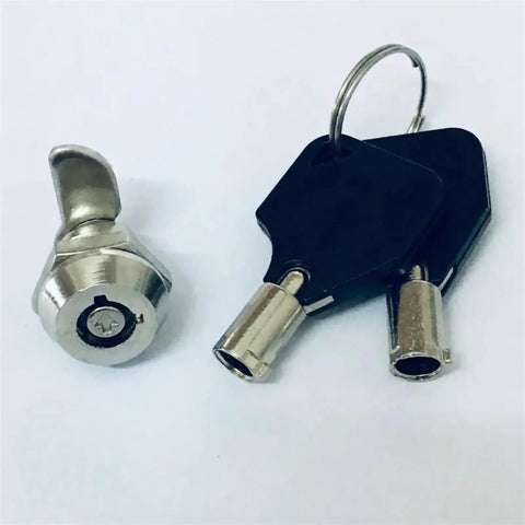 Drawer Tubular Cam Lock For Home Security With Nickel Plated Cylinder Lock For Cabinet Drawer Mailbox And Door Includes 2 Keys MS102 1Pc