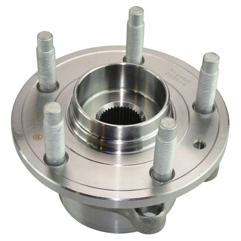 Front view of Front And Rear Wheel Bearing And Hub Assembly Set For Ford Explorer 2011-2012 And 2013-2019 Police Package DIY kit