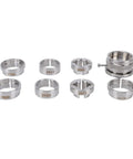 Pro Grade Watch Movement Fixing Kit, 8 Piece Stainless Steel Movement Holder Base With Repair Tools, Compatible With 2824 2671 7750 2000 8500 3100 3135 Movements