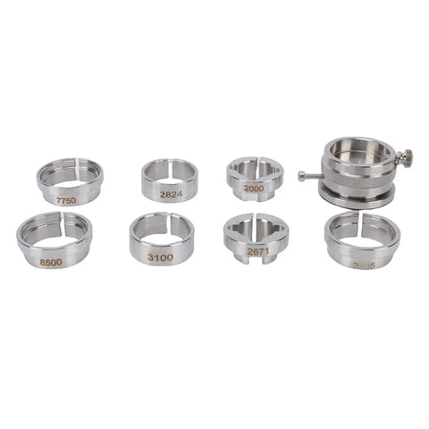 Pro Grade Watch Movement Fixing Kit, 8 Piece Stainless Steel Movement Holder Base With Repair Tools, Compatible With 2824 2671 7750 2000 8500 3100 3135 Movements